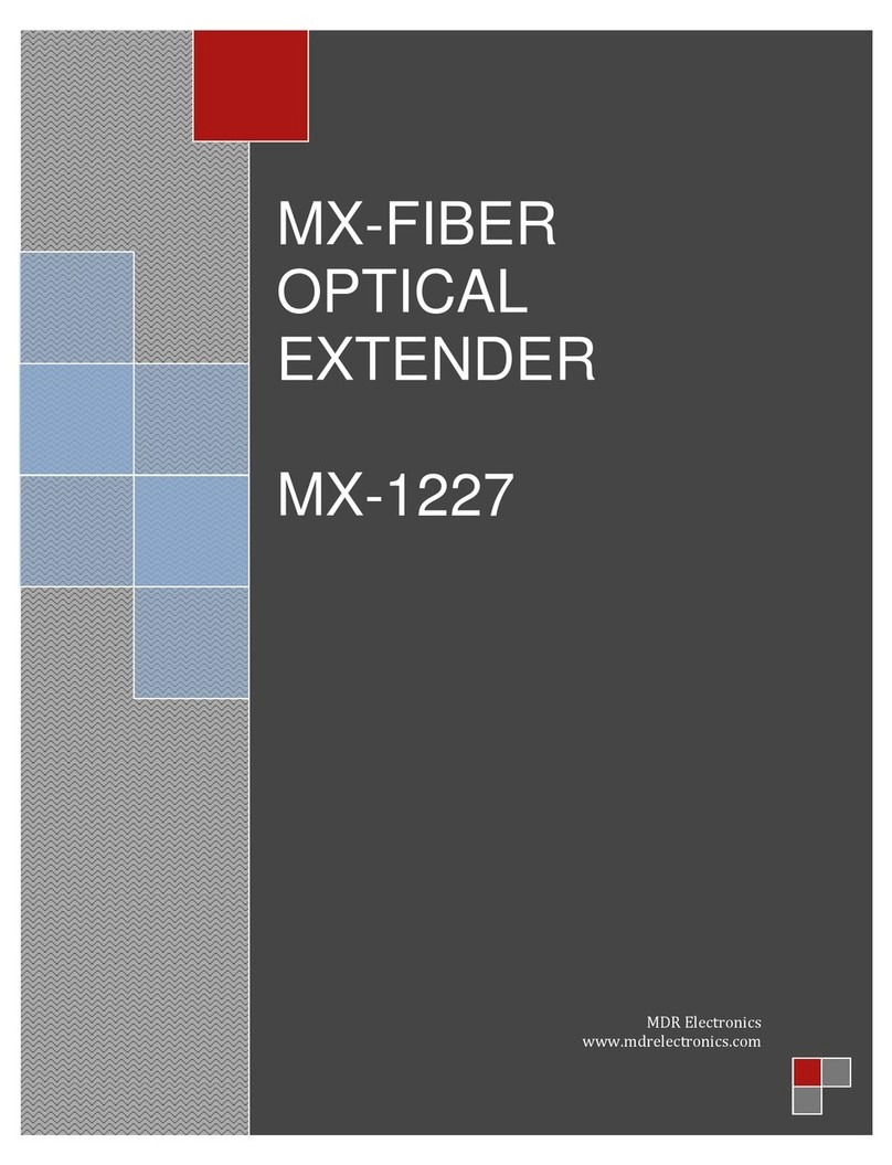 MDR Electronics MX-1227 manual