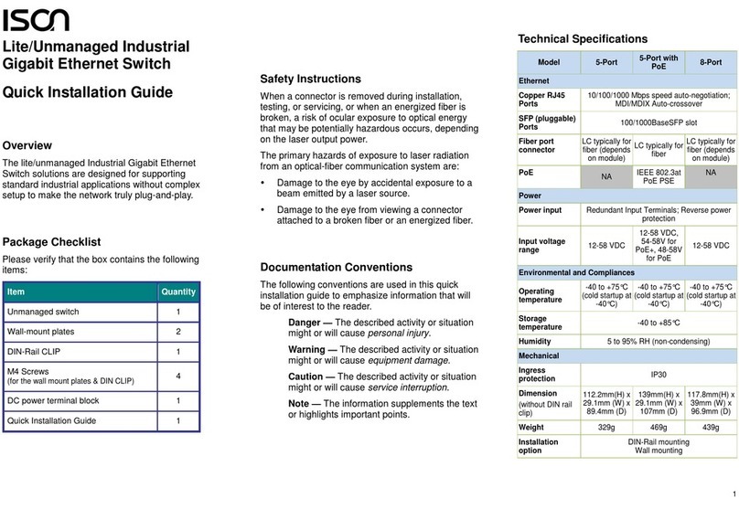 ISON IS-DG305 User manual