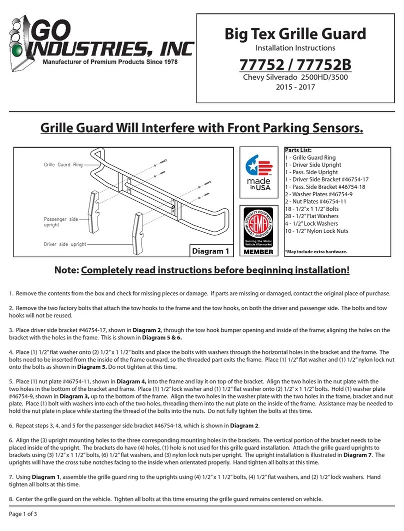 GO Industries 77752 installation instructions