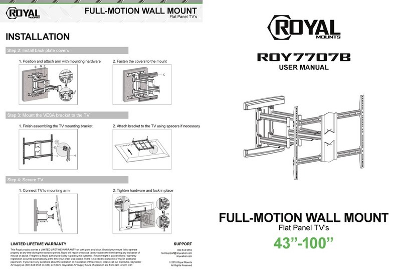 Royal Mounts ROY7707B user manual