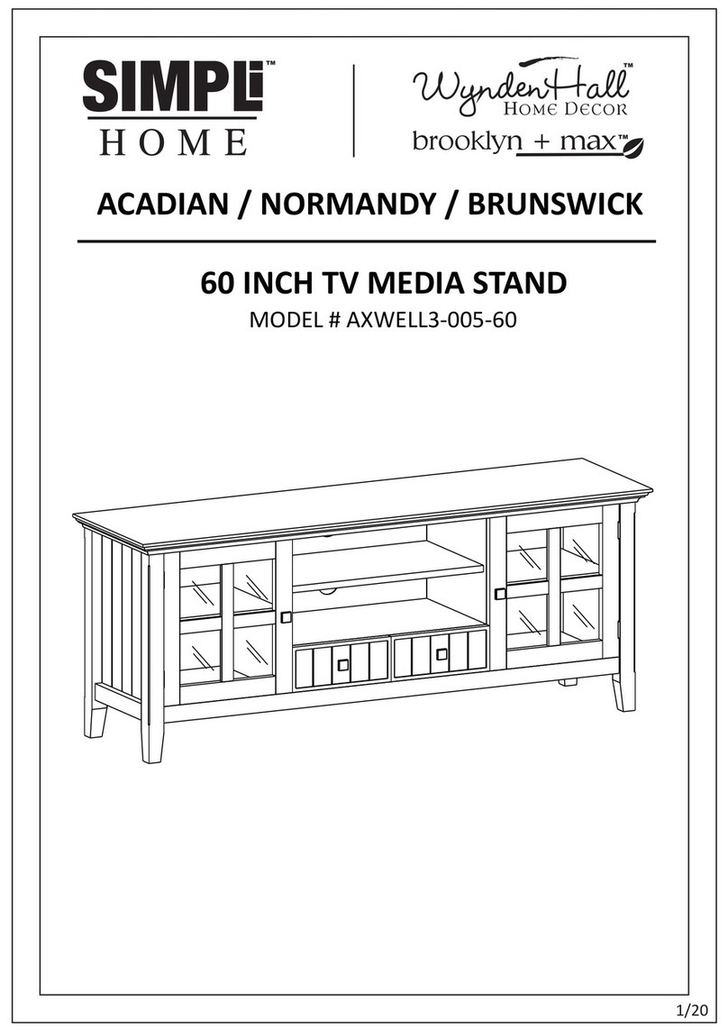 Simpli Home AXWELL3-005-60 User manual
