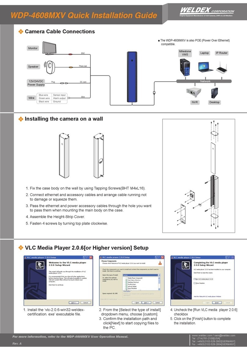 Weldex WDP-4608MXV Quick installation guide