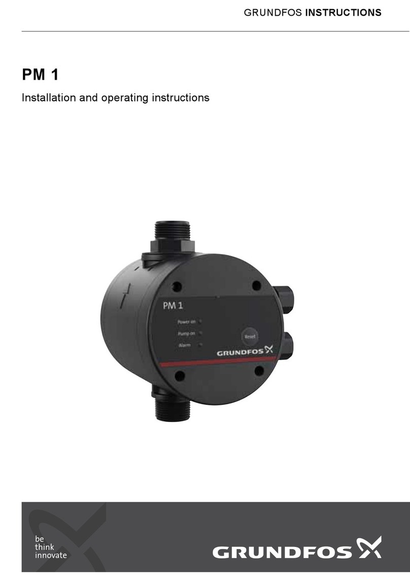 Grundfos PM 1 Installation and operating instructions