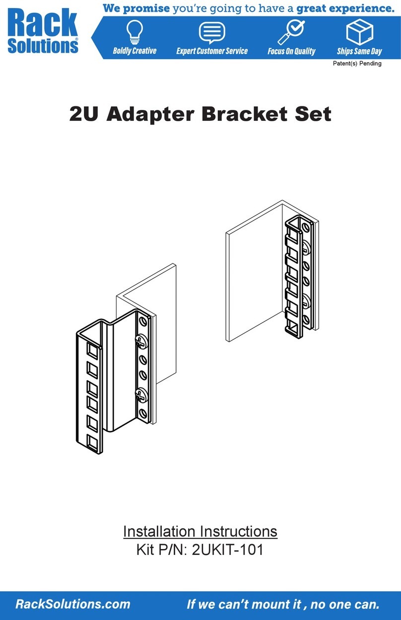 Rack Solutions 2UKIT-101 User manual