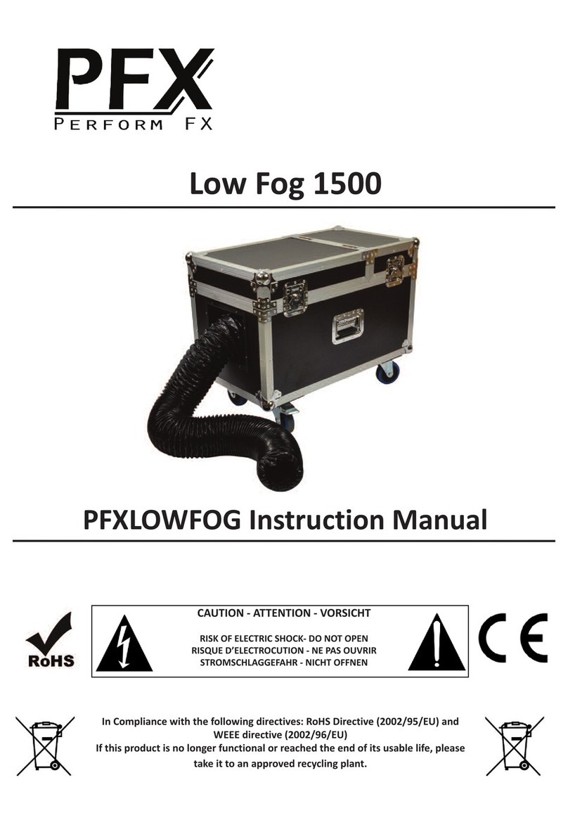 PFX Low Fog 1500 instruction manual
