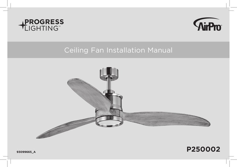 PROGRESS LIGHTNING AirPro P250002 installation manual