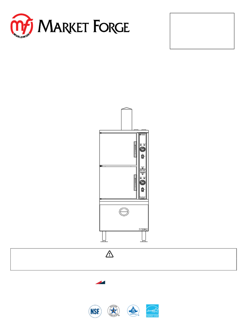 Middleby Market Forge ECO-TECH PLUS ETP-10G Installation & operation manual Middleby Market Forge ECO-TECH PLUS ETP-10G Installation & operation manual
