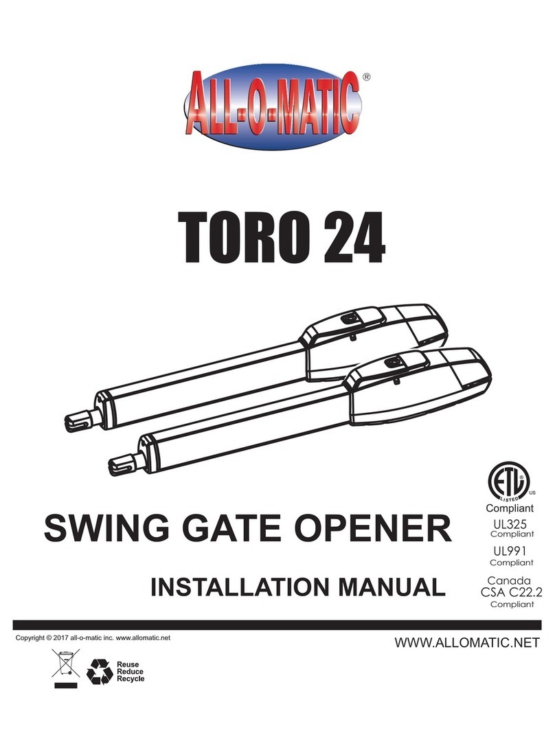 ALLOMATIC TORO 24 installation manual