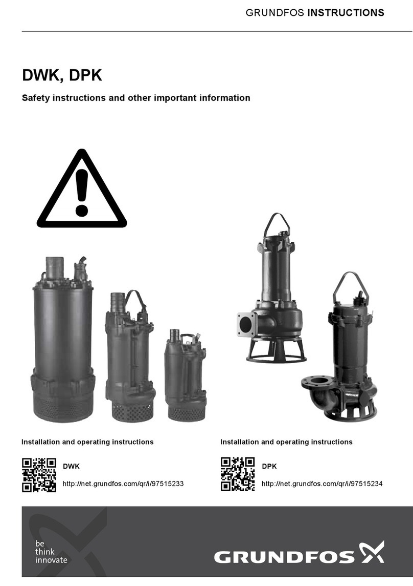 Grundfos DWK Operating manual