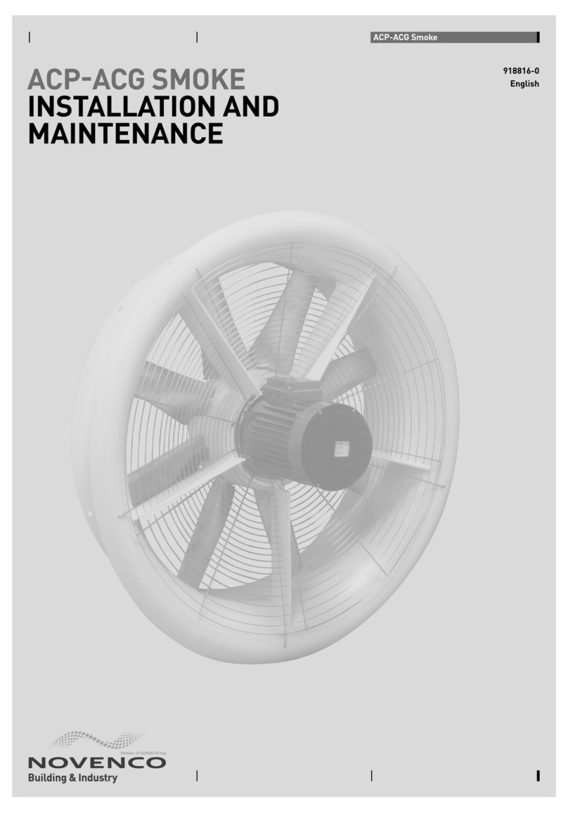 NOVENCO ACP Series Installation and Maintenance NOVENCO ACP Series Installation and Maintenance