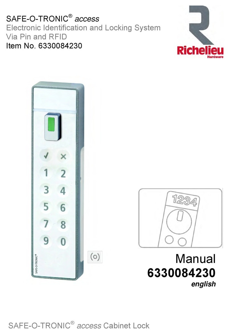 Richelieu SAFE-O-TRONIC access User manual