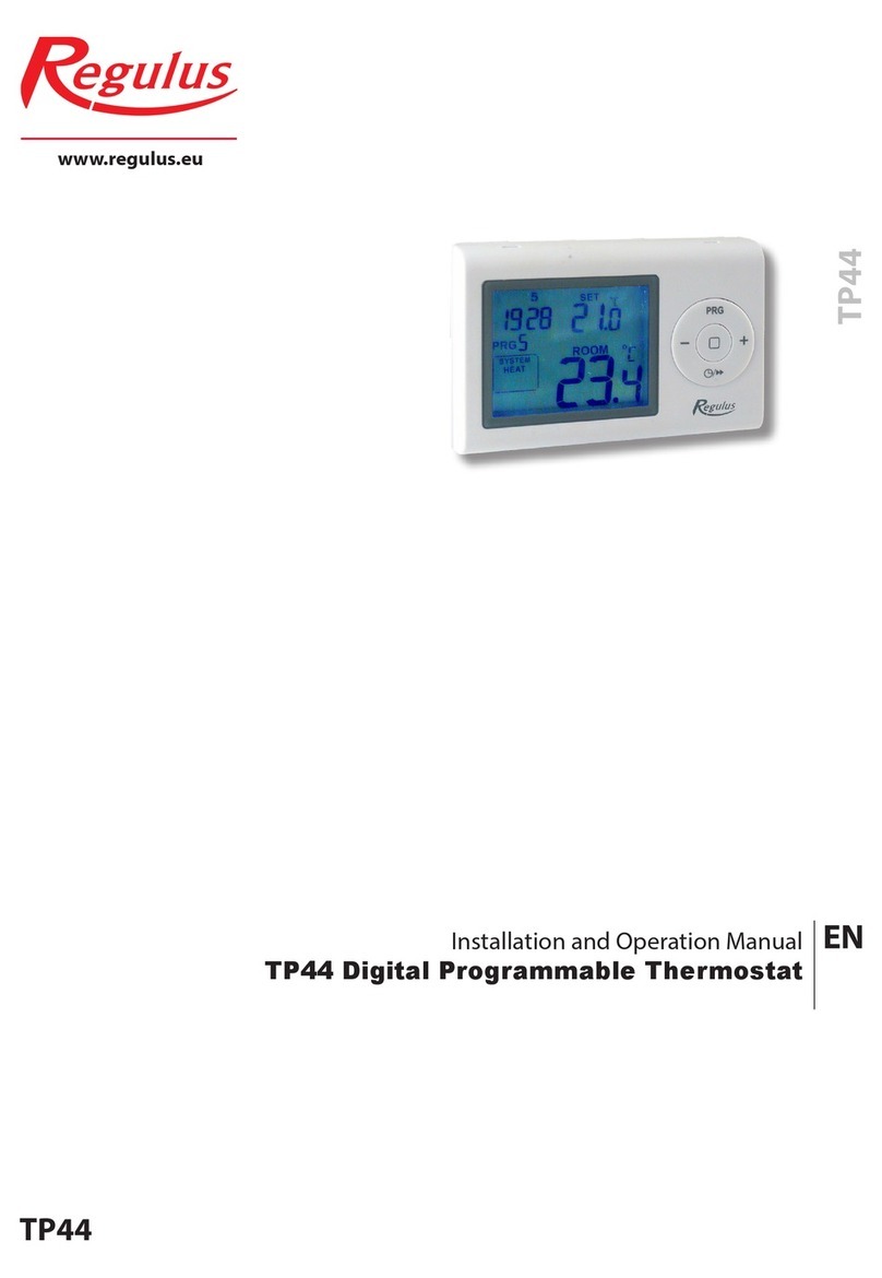 Regulus TP44 Installation and operation manual