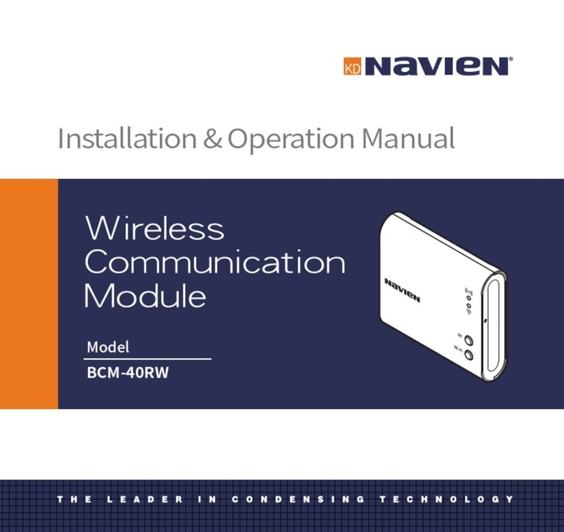 Navien BCM-40RW Installation & operation manual