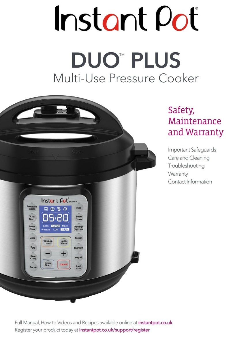 InstantPot duo plus Safety, Maintenance and Warranty InstantPot duo plus Safety, Maintenance and Warranty