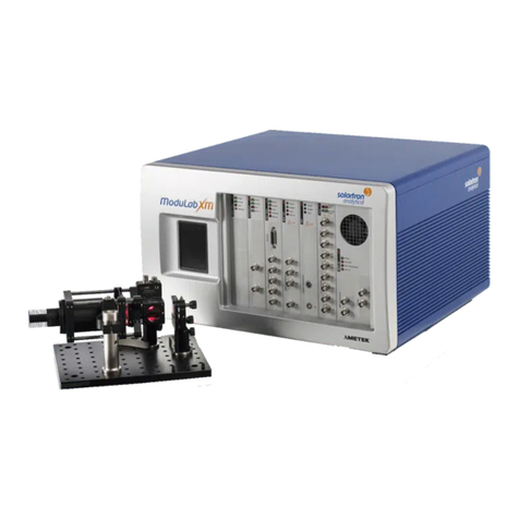 Ametek Solartron Analytical ModuLab XM ECS User manual
