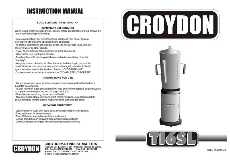 croydon TI6SL instruction manual