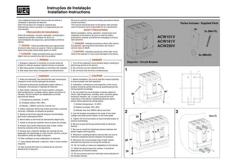 WEG ACW101V installation instructions