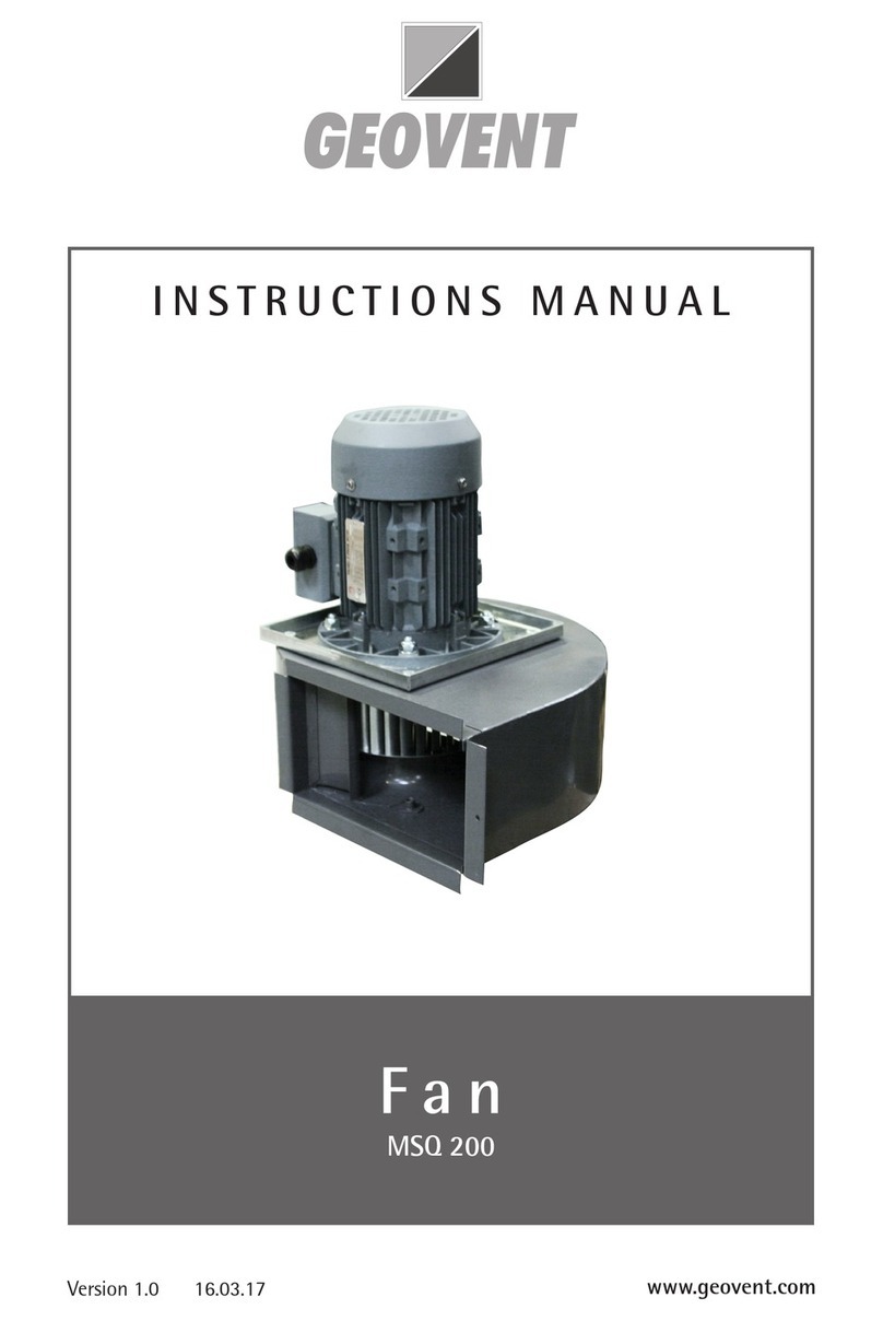 Geovent MSQ 200 User manual