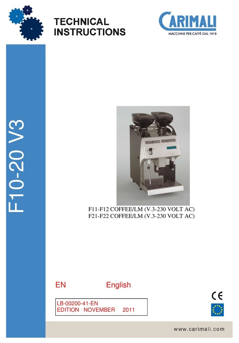Carimali F11 Series Owner's manual Carimali F11 Series Owner's manual
