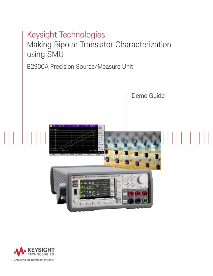Keysight Technologies B2900A Series User manual