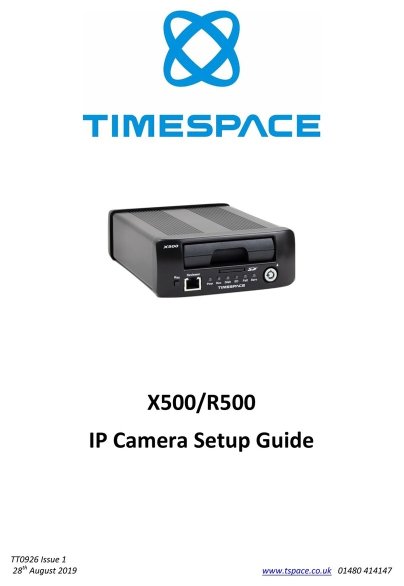Timespace X500 User manual
