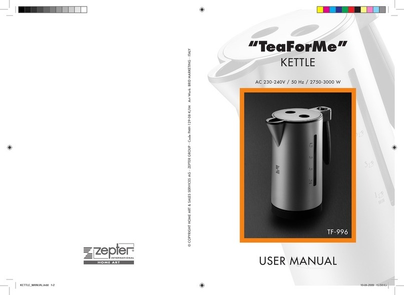 Zepter TeaForMe TF-996 user manual