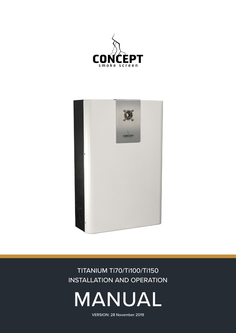 Concept Smoke Screen TITANIUM Ti70 User manual
