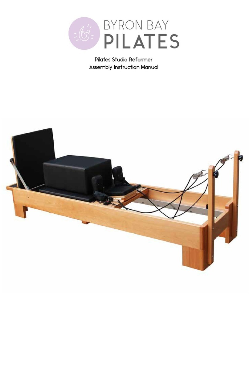 Byron BAY PILATES Pilates Studio Reformer Assembly & instruction manual