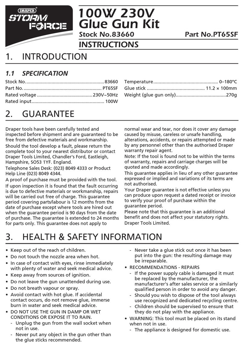 Draper Storm Force PT65SF instructions