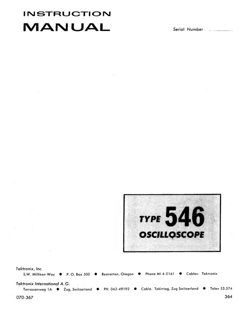 Tektronix 546 User manual