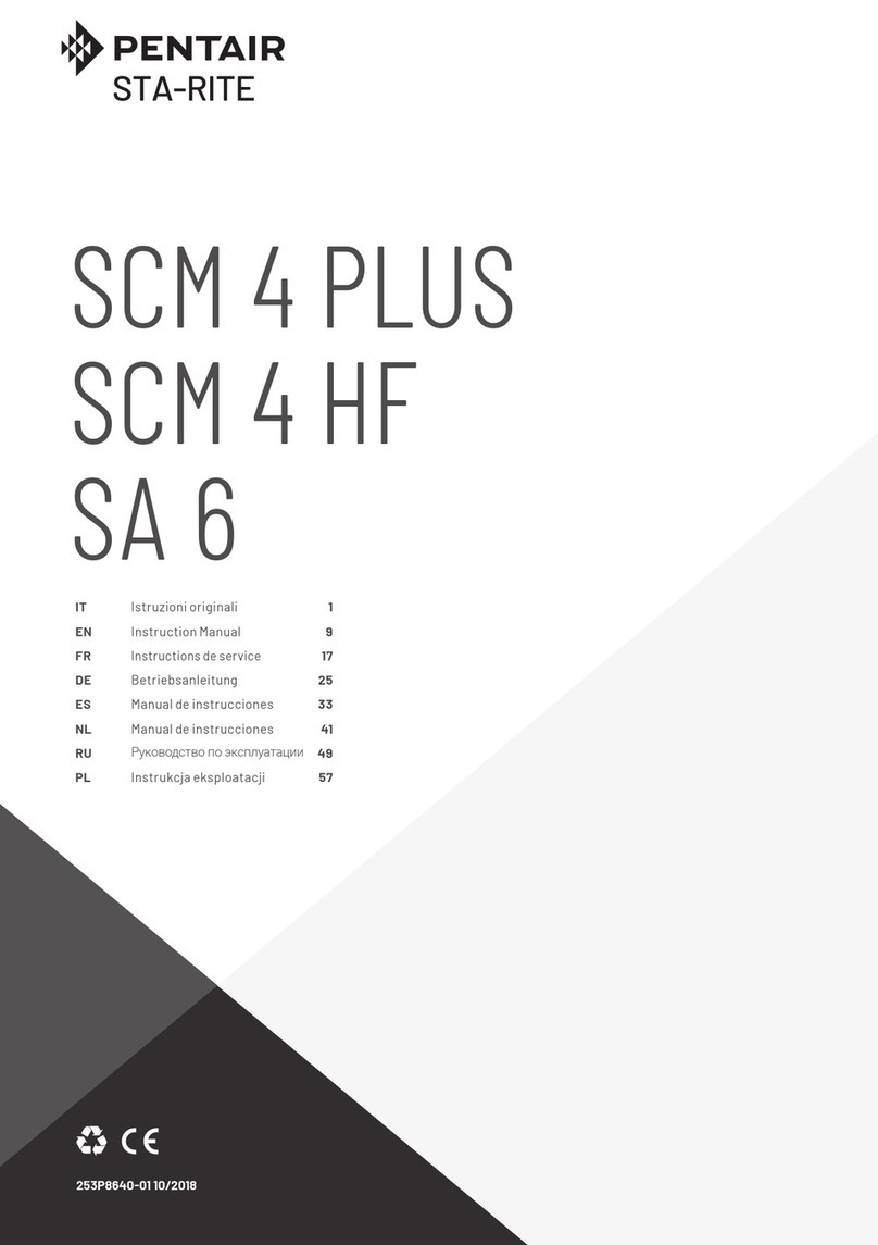 Pentair Sta-Rite SCM 4 PLUS Series instruction manual