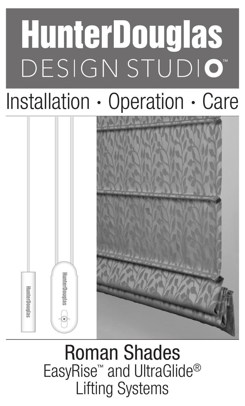 HunterDouglas Design Studio Roman Shades Parts list manual HunterDouglas Design Studio Roman Shades Parts list manual