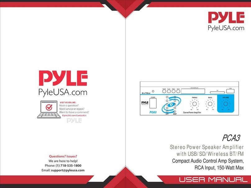 Pyle PCA3 User manual