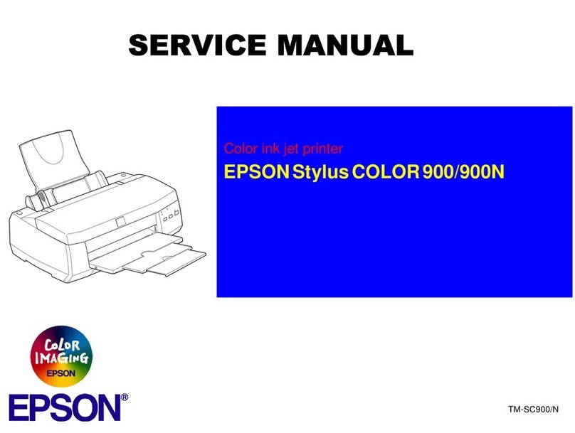 Epson Stylus Color 900 User manual