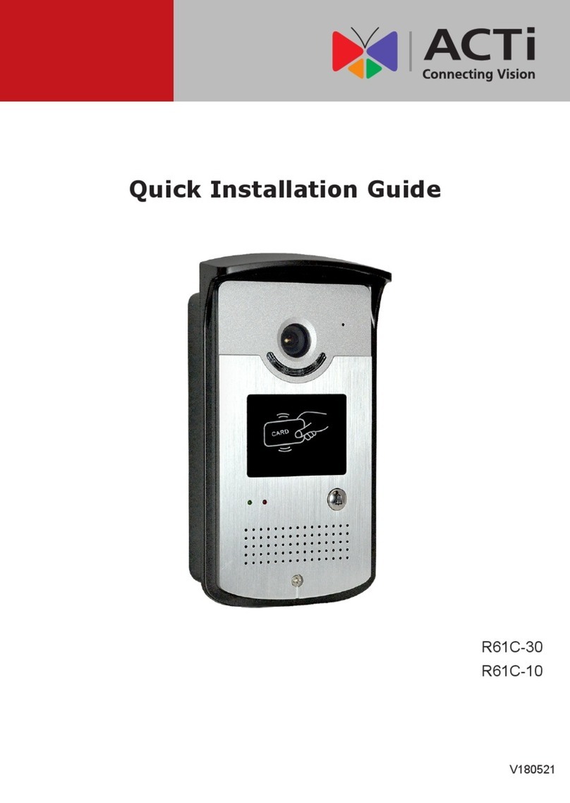 ACTi R61C-30 User manual