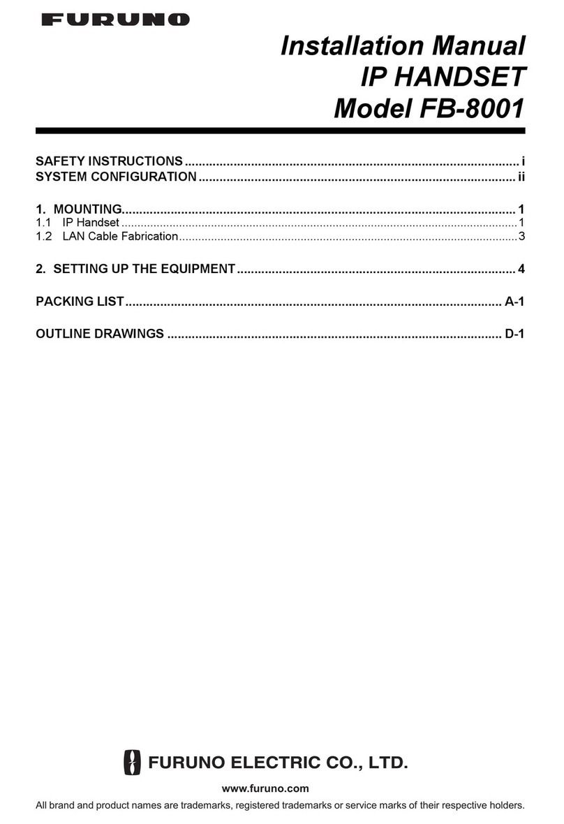 Furuno FB-8001 installation manual