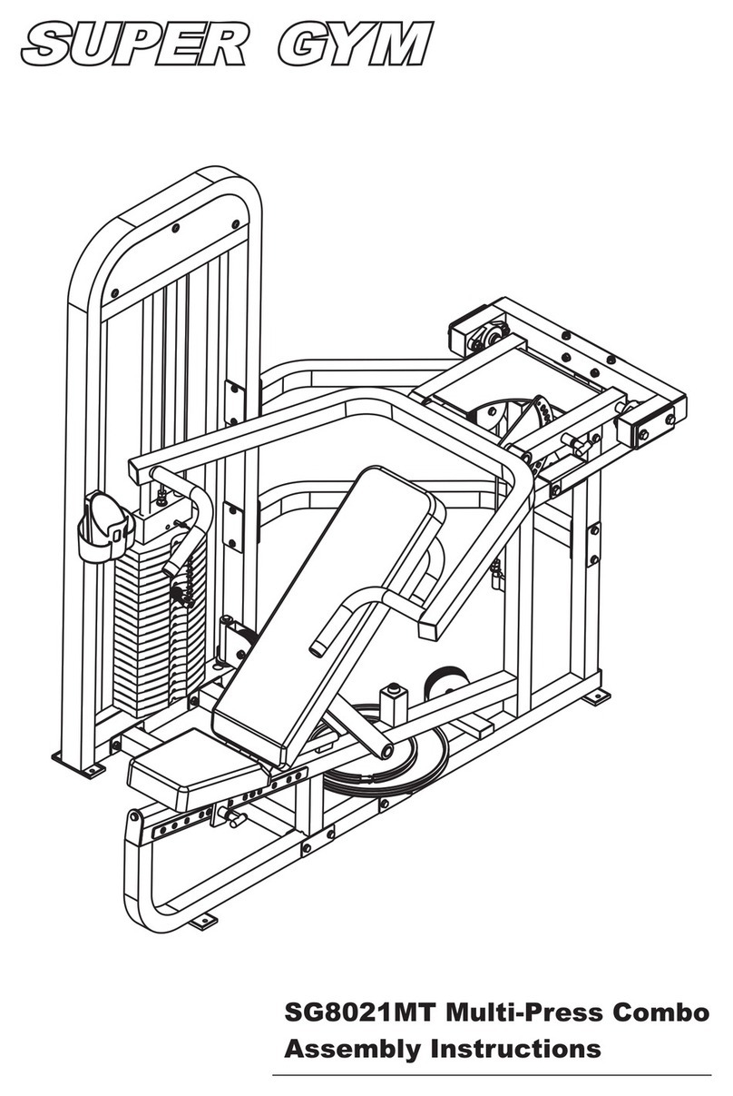 Super Gym SG8021MT Assembly instructions