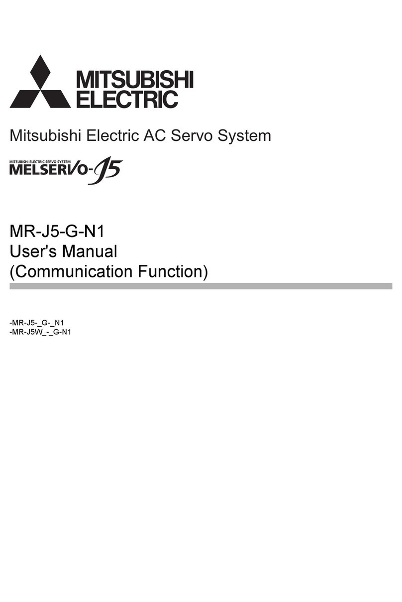 Mitsubishi Electric MELSERVO-J5 MR-J5-G-N1 user manual