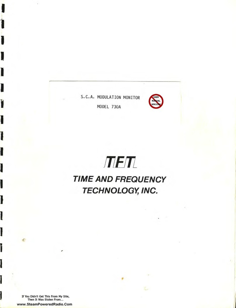 TFT 730A User manual