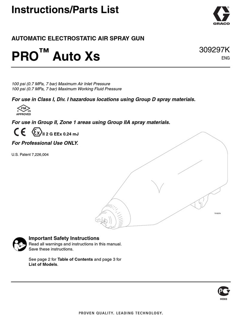 Graco PRO Auto Xs Series Operation manual