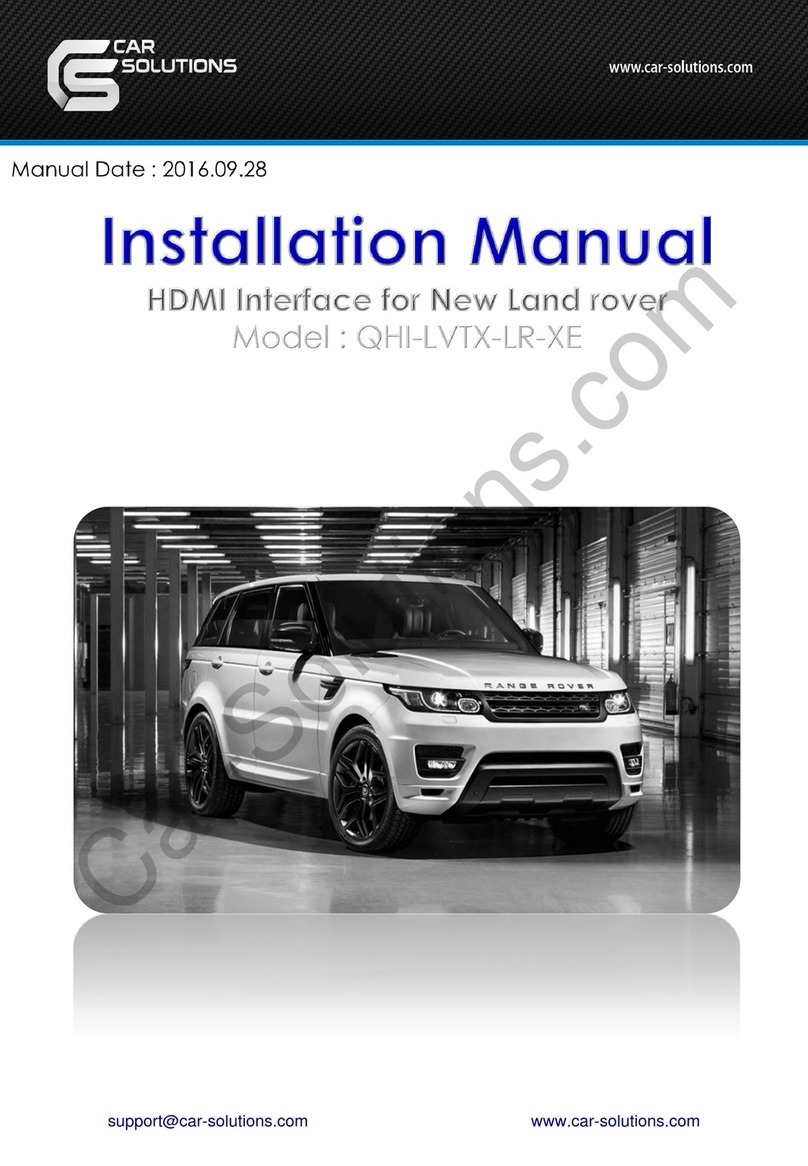 Car Solutions QHI-LVTX-LR-XE User manual Car Solutions QHI-LVTX-LR-XE User manual