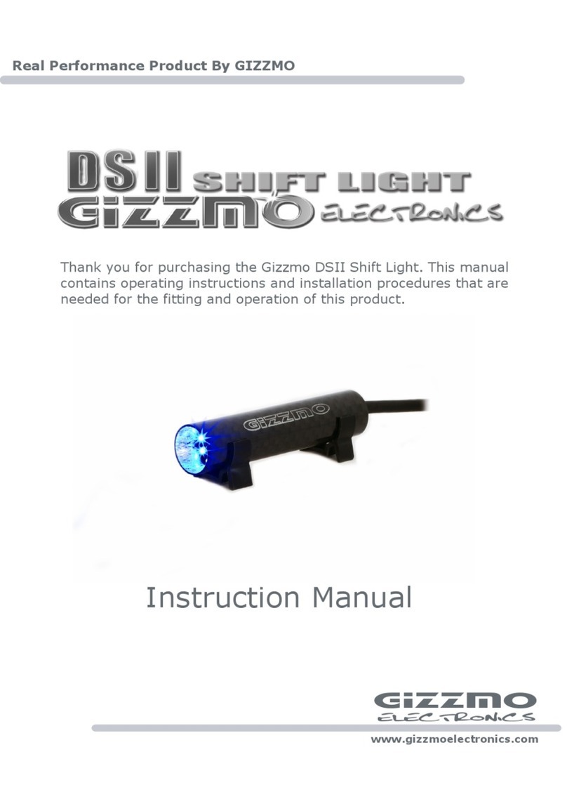 Gizzmo DSII Shift Light instruction manual