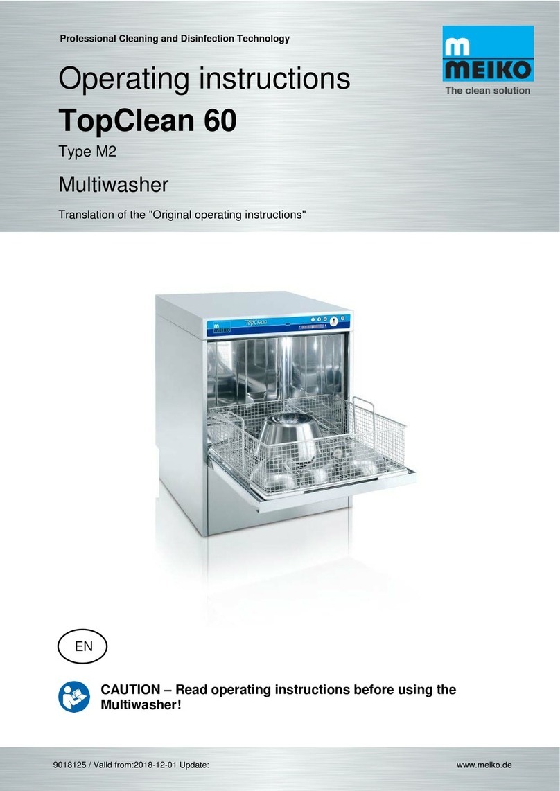 Meiko TopClean 60 operating instructions
