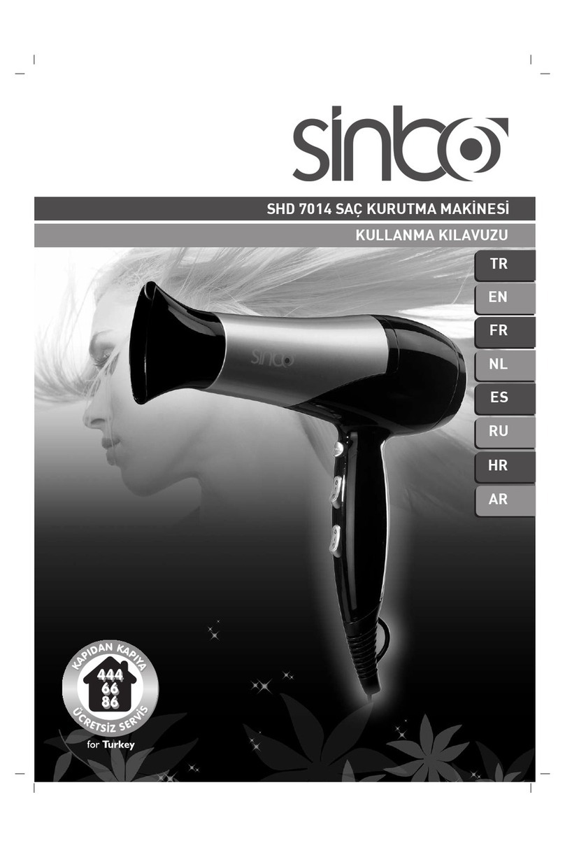 Sinbo SHD 7014 instruction manual