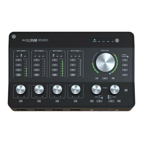 Arturia AUDIOFUSE STUDIO user manual