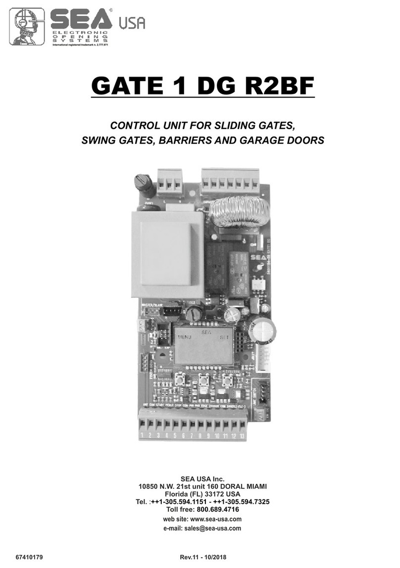 SEA GATE 1 DG R2BF manual