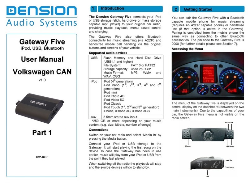 Dension Gateway Five user manual