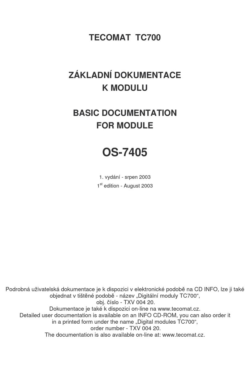 TECOMAT FOXTROT TC700 Basic documentation