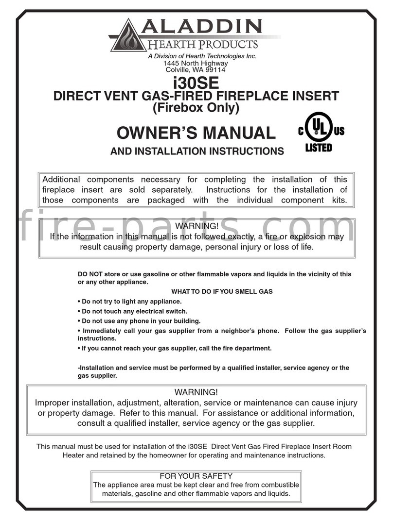 Aladdin i30SE Owner's manual and installation instructions