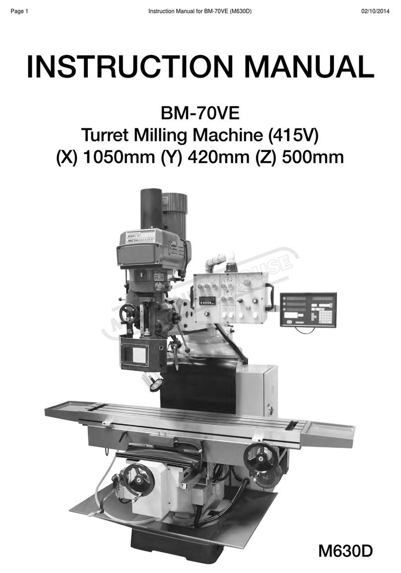 Hafco BM-70VE instruction manual